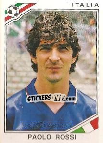 Sticker Paolo Rossi - FIFA World Cup Mexico 1986 - Panini