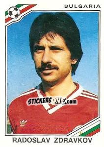 Cromo Radoslav Zdravkov - FIFA World Cup Mexico 1986 - Panini