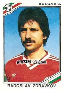 Sticker Radoslav Zdravkov - FIFA World Cup Mexico 1986 n. 62 - Panini
