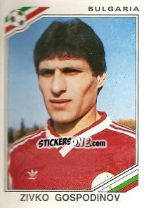 Sticker Zivko Gospodinov - FIFA World Cup Mexico 1986 n. 64 - Panini