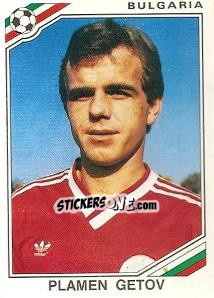 Sticker Plamen Getov - FIFA World Cup Mexico 1986 - Panini