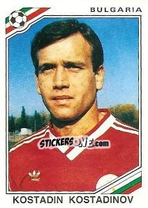 Cromo Kostadin Kostadinov - FIFA World Cup Mexico 1986 - Panini