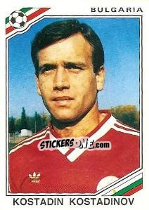 Sticker Kostadin Kostadinov - FIFA World Cup Mexico 1986 n. 69 - Panini