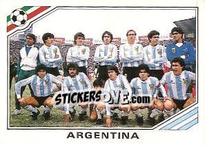 Sticker Team Argentina - FIFA World Cup Mexico 1986 n. 73 - Panini