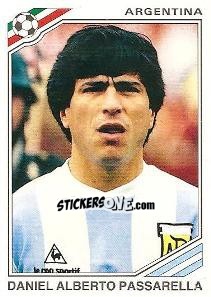 Sticker Daniel Alberto Passarella - FIFA World Cup Mexico 1986 - Panini