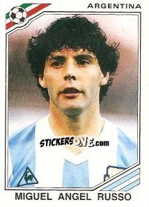 Sticker Miguel Angel Russo - FIFA World Cup Mexico 1986 n. 80 - Panini