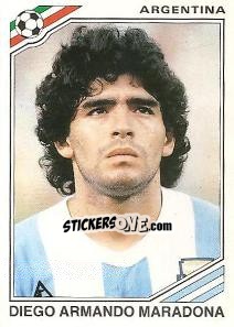 Sticker Diego Armando Maradona - FIFA World Cup Mexico 1986 n. 84 - Panini