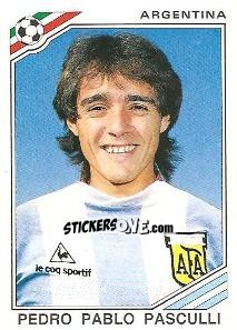 Cromo Pedro Pablo Pasculli - FIFA World Cup Mexico 1986 - Panini