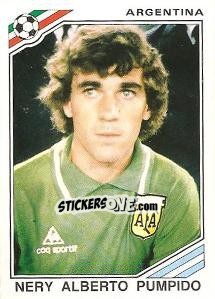 Sticker Nery Alberto Pumpido - FIFA World Cup Mexico 1986 n. 89 - Panini