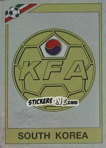 Sticker Badge South Korea - FIFA World Cup Mexico 1986 n. 90 - Panini