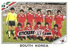 Sticker Team South Korea - FIFA World Cup Mexico 1986 n. 91 - Panini