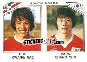 Sticker Cho Kwang Rae / Park Chang Sun - FIFA World Cup Mexico 1986 n. 96 - Panini
