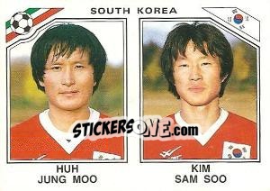 Sticker Hun Jung Moo / Kim Sam Soo - FIFA World Cup Mexico 1986 n. 97 - Panini