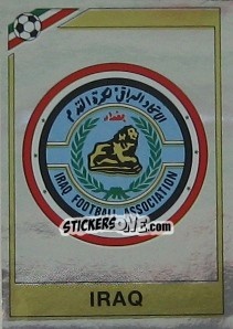 Cromo Badge Irak - FIFA World Cup Mexico 1986 n. 100 - Panini