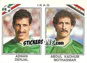 Figurina Adnan Derjal / Abdul Kadhum Mothasmar - FIFA World Cup Mexico 1986 - Panini