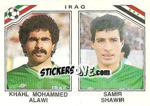 Sticker Khahl Mohammed Alawi / Samir Shawir - FIFA World Cup Mexico 1986 - Panini