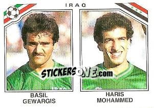 Figurina Basil Gewargis / Haris Mohammed - FIFA World Cup Mexico 1986 - Panini