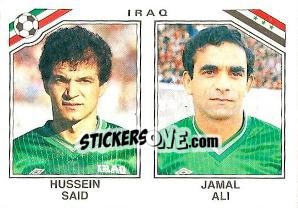 Cromo Hussein Said - Jamal Ali - FIFA World Cup Mexico 1986 - Panini