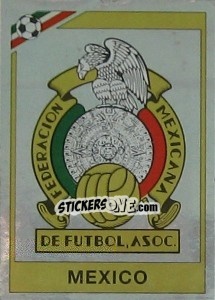 Figurina Badge Mexico - FIFA World Cup Mexico 1986 - Panini