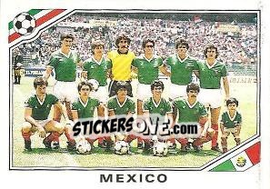 Figurina Team Mexico - FIFA World Cup Mexico 1986 - Panini