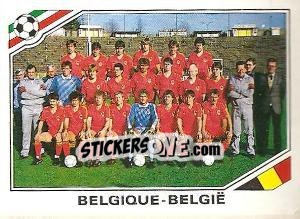 Sticker Team Belgia - FIFA World Cup Mexico 1986 - Panini