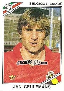 Sticker Jan Ceulemans - FIFA World Cup Mexico 1986 - Panini