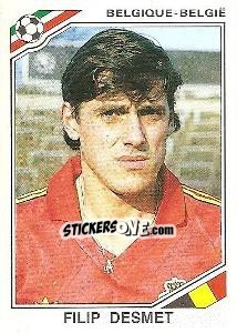 Sticker Filip Desmet - FIFA World Cup Mexico 1986 - Panini