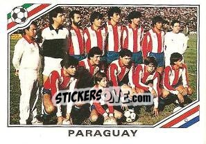 Sticker Team Paraguay - FIFA World Cup Mexico 1986 n. 147 - Panini