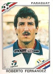 Sticker Roberto Fernandez - FIFA World Cup Mexico 1986 - Panini
