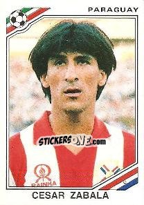 Sticker Cesar Zabala - FIFA World Cup Mexico 1986 - Panini