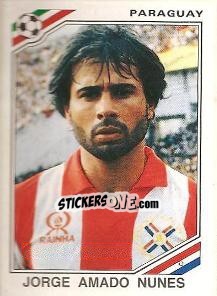 Figurina Jorge Amado Nunes - FIFA World Cup Mexico 1986 - Panini