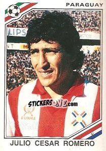 Sticker Julio Cesar Romero - FIFA World Cup Mexico 1986 n. 159 - Panini