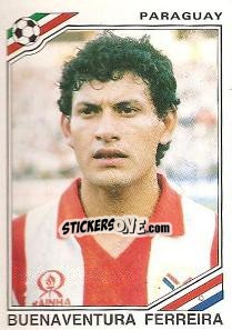 Sticker Buenaventura Ferreira - FIFA World Cup Mexico 1986 n. 160 - Panini