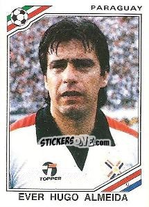 Cromo Ever Hugo Almeida - FIFA World Cup Mexico 1986 - Panini