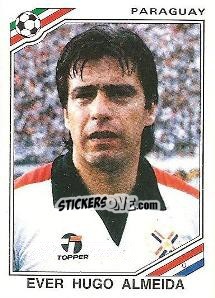 Figurina Ever Hugo Almeida - FIFA World Cup Mexico 1986 - Panini