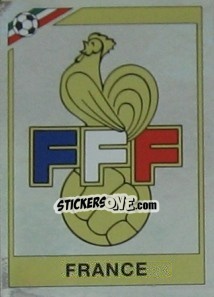 Figurina Badge France - FIFA World Cup Mexico 1986 - Panini