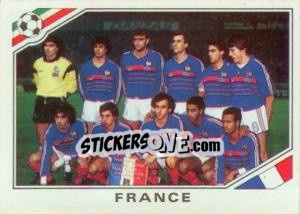 Sticker Team France - FIFA World Cup Mexico 1986 n. 165 - Panini