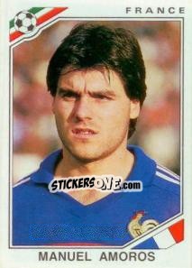 Sticker Manuel Amoros - FIFA World Cup Mexico 1986 - Panini