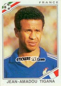 Figurina Jean-Amadou Tigana - FIFA World Cup Mexico 1986 - Panini