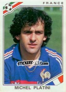 Sticker Michel Platini - FIFA World Cup Mexico 1986 n. 175 - Panini
