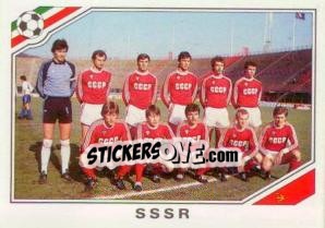 Sticker Team Ussr - FIFA World Cup Mexico 1986 - Panini