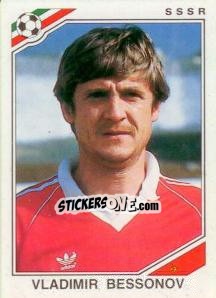 Sticker Vladimir Bessonov - FIFA World Cup Mexico 1986 n. 190 - Panini