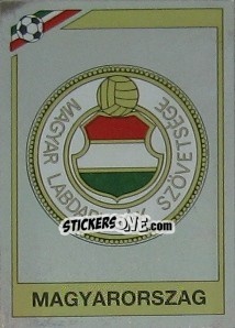 Cromo Badge Hungary - FIFA World Cup Mexico 1986 n. 200 - Panini