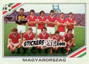 Figurina Team Hungary - FIFA World Cup Mexico 1986 - Panini