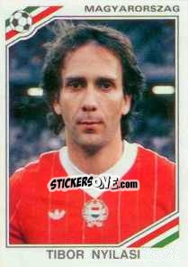 Sticker Tibor Nyilasi - FIFA World Cup Mexico 1986 n. 214 - Panini