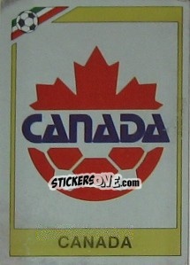 Figurina Badge Canada - FIFA World Cup Mexico 1986 - Panini