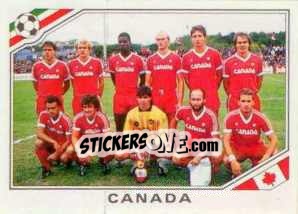 Figurina Team Canada - FIFA World Cup Mexico 1986 - Panini