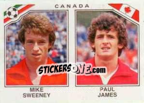 Sticker Mike Sweeney / Paul James - FIFA World Cup Mexico 1986 n. 224 - Panini