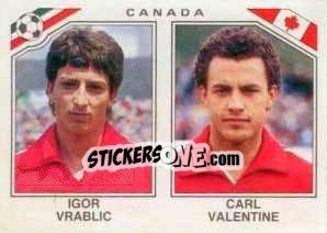 Cromo Igor Vrablic - Carl Valentine - FIFA World Cup Mexico 1986 - Panini