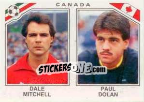 Cromo Dale Mitchell / Paul Dolan - FIFA World Cup Mexico 1986 n. 227 - Panini